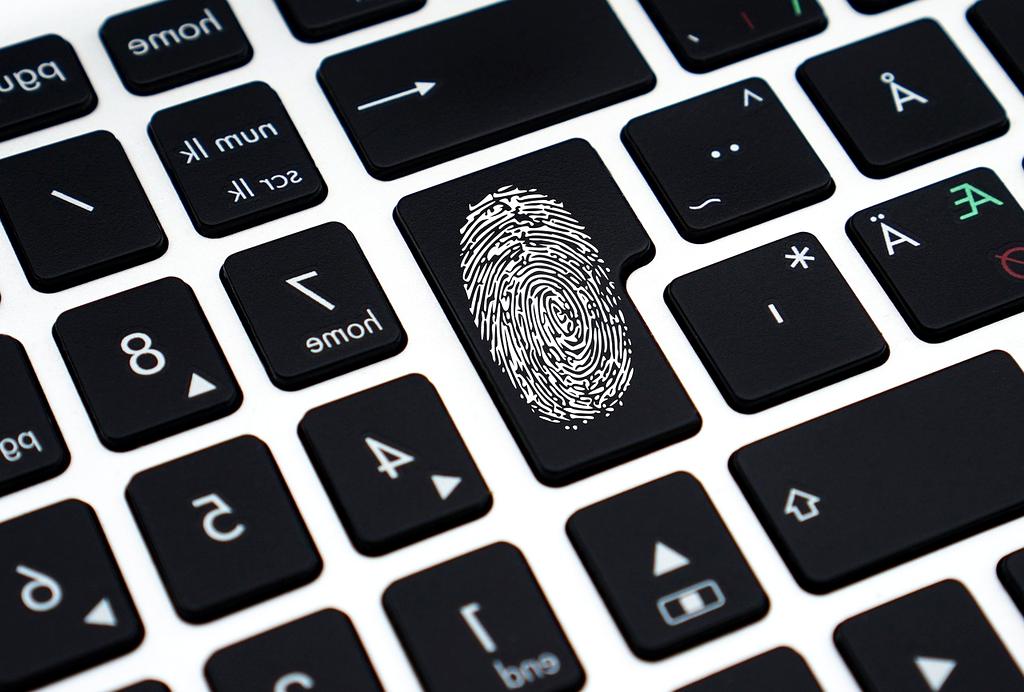 Ransomware lock icon with encrypted data